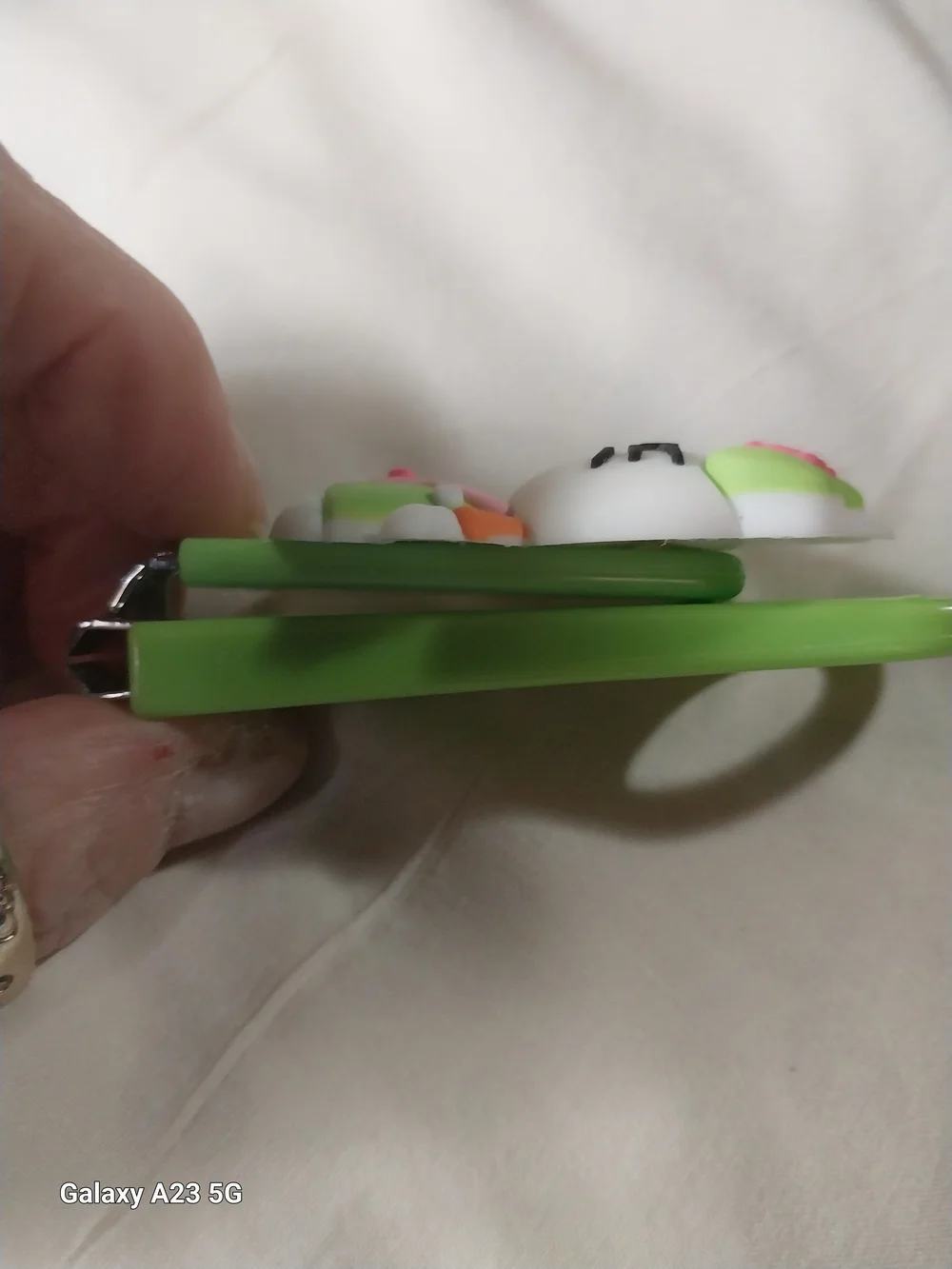 Cute White Kitty Silicone Nail Clippers with Loop For Keychain Or Bag Charm